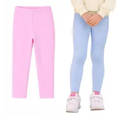 Kit 2 Calças Legging Infantil Lisa – Conforto e Estilo para o Dia a Dia
