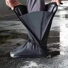 Bota Impermeável Capa De Chuva Tênis Cano Alto Unissex Antiderrapante Moto Motoqueiro