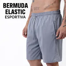 Bermuda Elastic Masculina Treino Esportiva Lenna