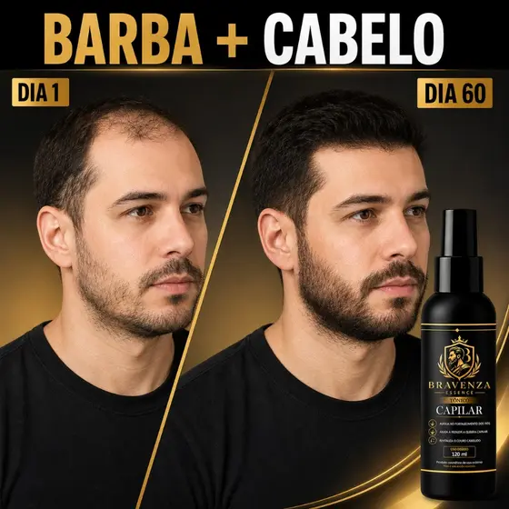 Bravenza Essence Tônico Capilar Cresce Cabelo Barba Bigode Cavanhaque Preenche Falhas Unissex b