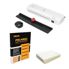 Kit Plastificadora Laminadora Poliseladora A4 PLA43 + 105 Polaseal A4