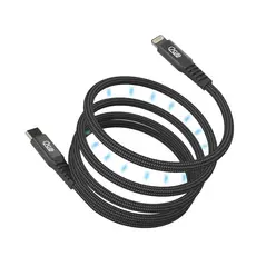Cabo Lightning Magnetic i2GO Certificado MFI 60W, 3A, 1,2m Preto