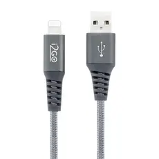 Cabo USB para Lightning i2GO Rápido Resistente 2 metros iPhone 5 até iPhone 14 com Certificado MFI