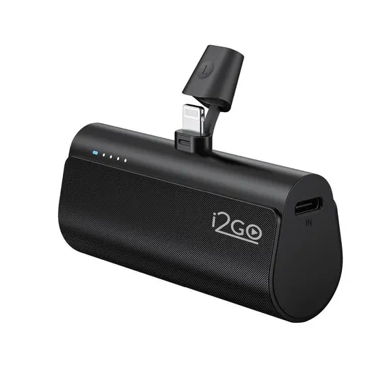 Carregador Portatil Power Bank Pocket i2GO 5000mAh Lightning iPhone 5 até 14 Sem Fio Rápido e Leve
