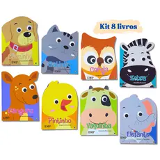 Kit Infantil 8 Livros Amiguinhos Recortados