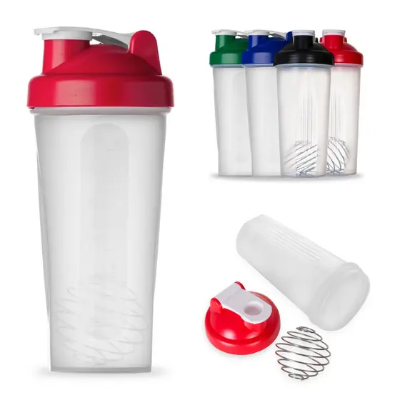 Coqueteleira Shake 600 ml whey vitamina academia medições em ml acompanha misturador de mola