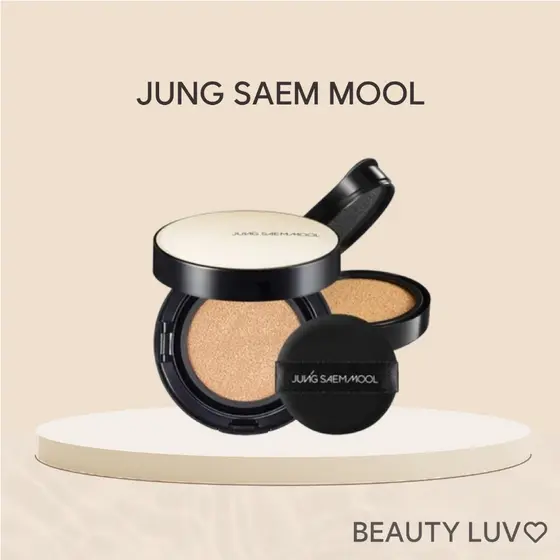 [JUNG SAEM MOOL] Almofada Essential Skin Nuder 14g 7 Tipos Fps50 + (Recarga Incluída)
