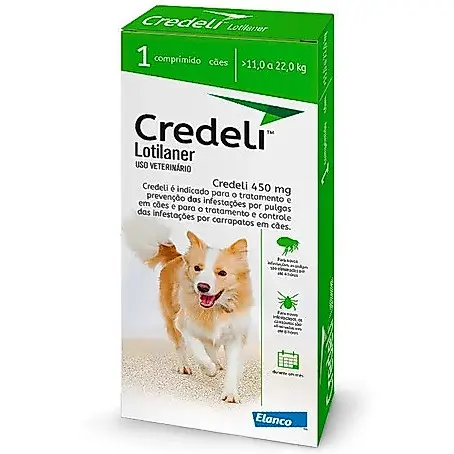 Antipulgas e Carrapatos Elanco Credeli para Cães de 11 a 22 Kg