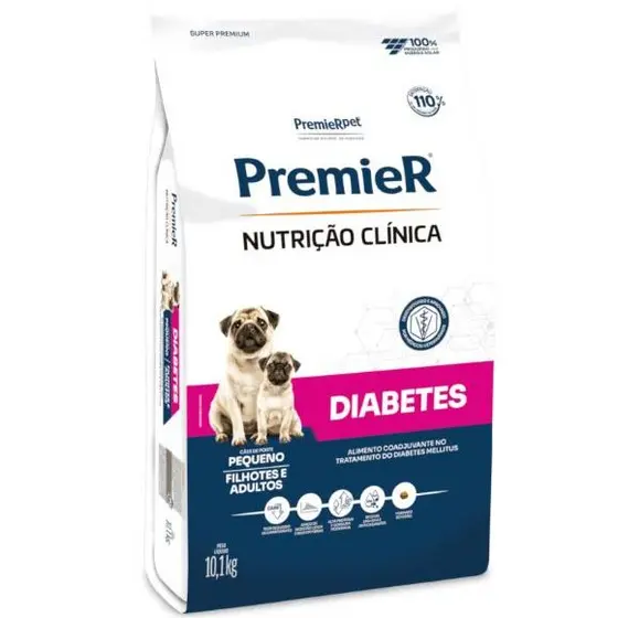 Ração Premier Nutrição Clínica Diabetes Cães Adultos e Filhotes de Porte Pequeno 10,1kg FLEX