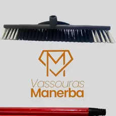 1 VASSOURA VERONA TOP 60CM COM CABO LISTRADO