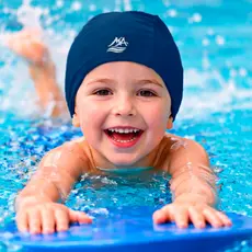 Touca Natação Hidroginástica Esportes Aquáticos Unissex Infantil Juvenil Crianças Várias Cores