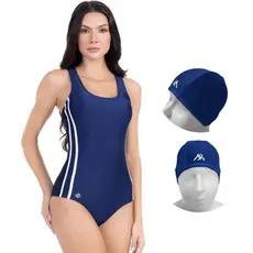 Body Maiô Comportado + Touca Natação Hidroginástica Esportes Aquáticos Lançamento 2024 Em Estoque