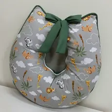 Almofada de Amamentação Estampada 100% Algodão - Menino e Menina