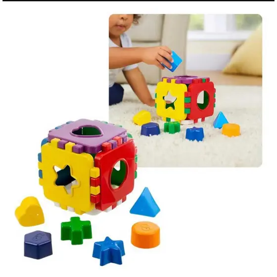 Brinquedo Didático Colorido Monta e Desmonta Com Peças De Encaixar