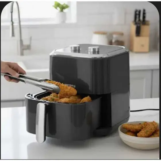 Fritadeira Elétrica Air Fryer Sem Oléo Preto 220V - 5 Litros