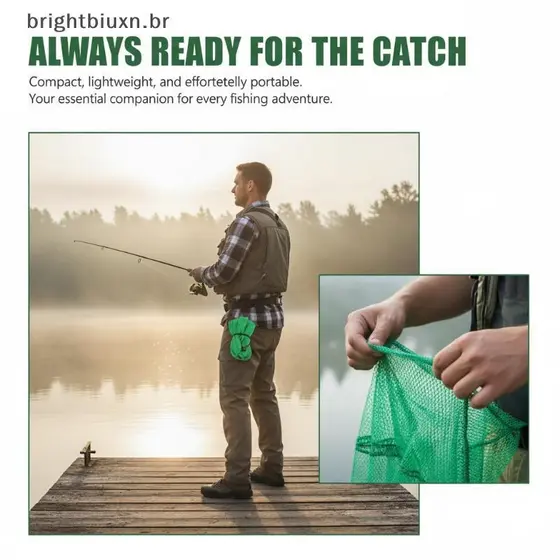 Qui Seco Saco De Armazenamento De Rede De Pesca Durável Náilon Malha Criptografada Portátil Suporte De Peixe Vivo Para E