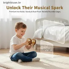 Crianças Educação Musical 1 Conjunto Mão Percussão Pratos De Cobre Instrumento De Aprendizagem Precoce Para Desempenho E