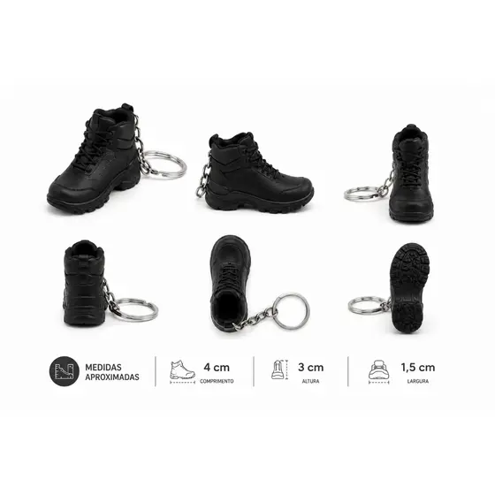 Chaveiro Bota EPI Segurança do Trabalho 3D – Brinde Corporativo para SIPAT, DDS e Eventos