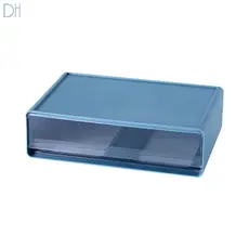Transparente transparente gaveta caixa de armazenamento de mesa cosméticos organizador caixa de escritório arquivo papel
