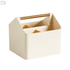Simples caixa de armazenamento de mesa dormitório estudante mesa grande capacidade caneta titular escritório multifuncio