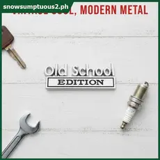 Emblema De Carro De Liga De Zinco Da Velha Escola , Metal 3D Stier EDITION Carta Auto Corpo Traseiro Tronco Decorativo [