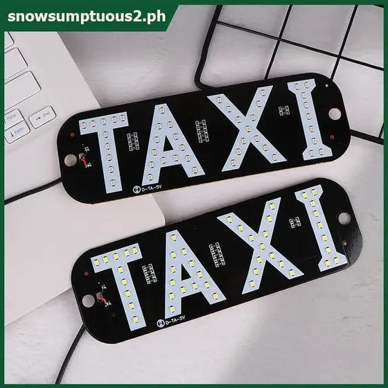 Luz De Sinal LED Lâmpada De Táxi Para Logotipo USB Painel Da Cabine Luzes Indicadoras Decoração Automática [SNOW]