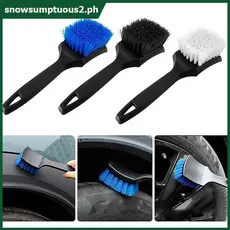 Escova De Limpeza De Cubo De Roda , Rodas De Carro , Acessórios , Ferramenta De Lavagem Automática De Pneu Branco [SNOW]