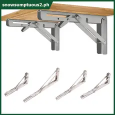 Motorhome Acabamento Prateado Thiened Aço Inoxidável Mini Mesa Dobrável Acessórios Para Carro Campervan Braet Prateleira