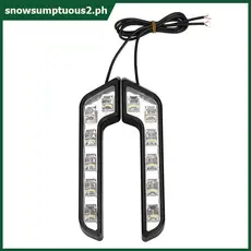 1 Pçs Circulação Diurna 12V 6 Luzes LED Em Forma De L Lâmpada De Condução Luz De Nevoeiro À Prova Dwaterproof Água Carro