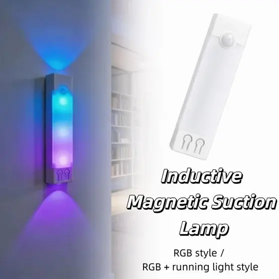 Lâmpada De Gabinete LED NEXMO , Parede Gradiente Recarregável De Sucção , Sensor Inteligente