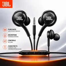 Fone De Ouvido Com Fio Reforçado e Com Microfone de Alta Qualidade