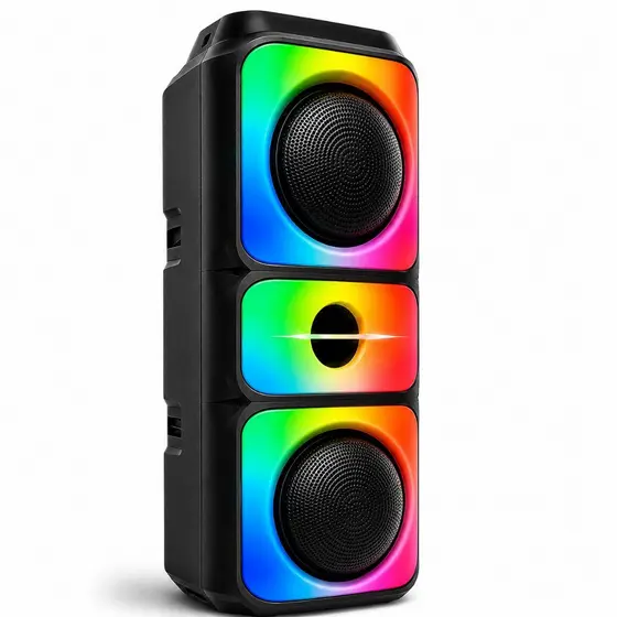 Caixa de Som Bluetooth Portátil Sem Fio Graves Potentes TWS Festa Viagem Praia Piscina