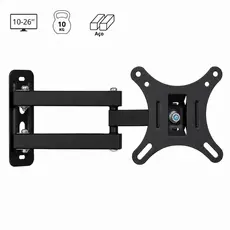 Suporte TV Monitor Articulado Giratório Metálico LED LCD 10-26 Polegadas Reforçado e Ajustável