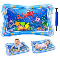 Tapete Infantil Bebê Inflável com Água para Atividades Sensorial Almofada Tummy Time Menino e Menina