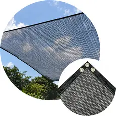Tela Proteção Solar 70% Preta Ilhós Reforçados Horta Jardim Escolha Medida 2x1 2x2 2x3 2x4 2x5