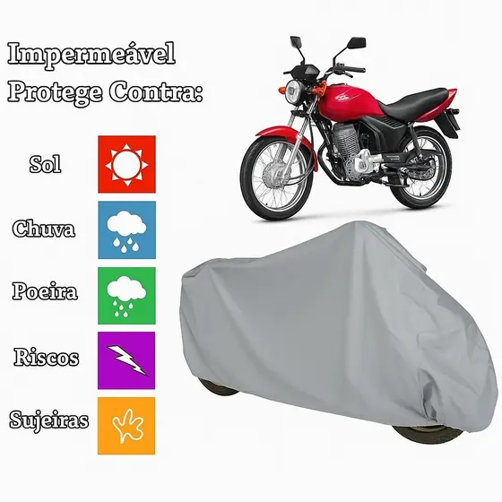 Capa de Moto 100% Impermeável  Com Proteção UV Sol/Chuva/Poeira - Auto Style