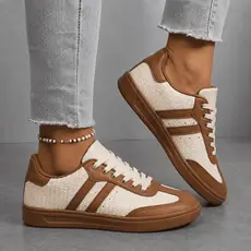 Tenis Feminino Casual Sola Reta Retro Vintage Moda Estilo