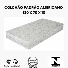 Colchão Berço 130x70 Padrão Americano D18 Baby Premium Macia - Envio Imediato