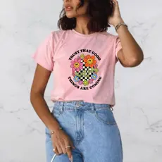 Camiseta Tshirt Blusinha Trust That Good Algodão 30.1 Eatampada Casual Básica Dia a Dia Passeio Verão Manga Curta