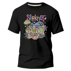 Camiseta Blusa Unissex Rock Slipknot Fofa Algodão 30.1 Slim Estilosa Casual Básica Feminino Masculino Dia a Dia Passeio