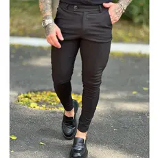 Calça Masculina Super Skine Justa Muito Elastano Bengaline Alfaiataria Premium