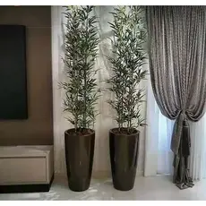 Planta Bambu Artificial 1 Unidade De 1 Metro de Altura Haste De Bambu Enfeite
