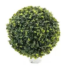 Kit 2 Bolas Buchinho De Grama 13cm Artificial Verde