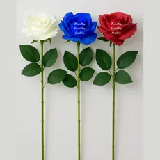 Haste De Rosas Artificiais-Flores De Seda Falsa 45cm Luxuosas Para Decoração De Casamento Aniversário 2025 Premium