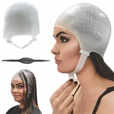 Touca Tratamento Mechas Luzes Reflexo Profissional + Agulha