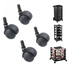 4 Rodinhas Dompel P/ Carrinhos Auxiliares Salão Original