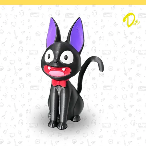 Miniatura Action Figure Gato Jiji O serviço de entregas da Kiki Studio Ghibli