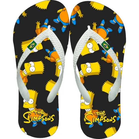 Chinelos Do Simpson Muitas Estampas Engraçadas Confortável Unissex Adulto e Infantil