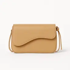 Bolsa de Ombro Feminina Baguete Alça Ajustável Elegante Couro