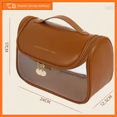 Necessaire impermeável de PVC e PU - Bolsa - Viagem - Porta Maquiagem
